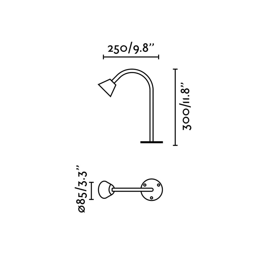 Baliza de exterior Faro Lily 30cm LED negro 2700K IP65 24V 75620
