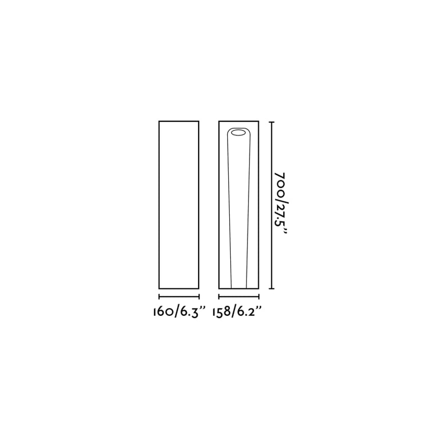 Baliza de exterior Faro Grot 70cm LED gris 2700K IP55 75632 - imagen 3