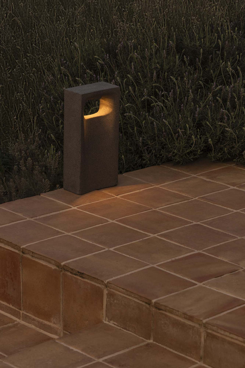 Baliza de exterior Faro Glint 40cm LED gris 2700K IP55 75637