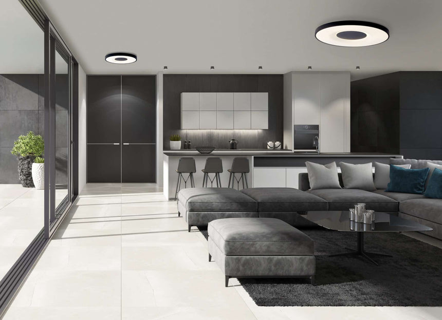 Mantra Coin Plafón LED 80W 2700K-5000K Control Remoto negro 7564