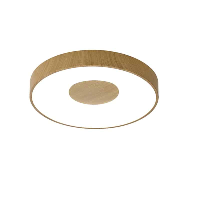 Mantra Coin LED Ceiling Light 80W 2700K-5000K Remote Control Wood, Beige, Brown 7565