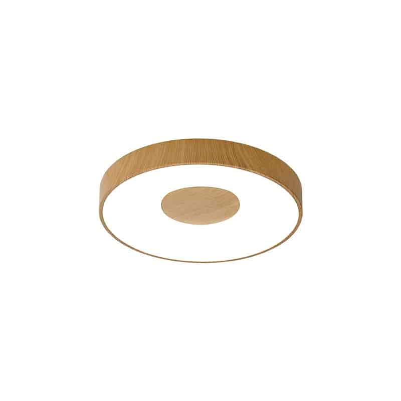 Mantra Coin LED Ceiling Light 56W 2700K-5000K Remote Control Wood, Beige, Brown 7568