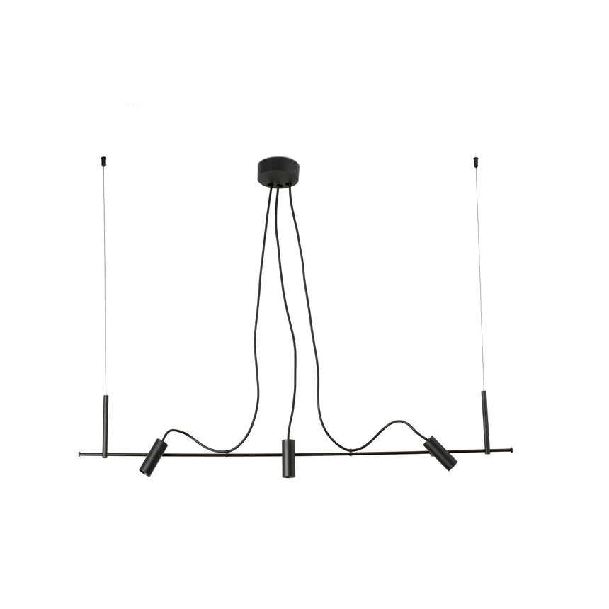 Lámpara colgante de exterior Faro Clap LED negro 3000K IP65 38° 24V 6W 75711-233