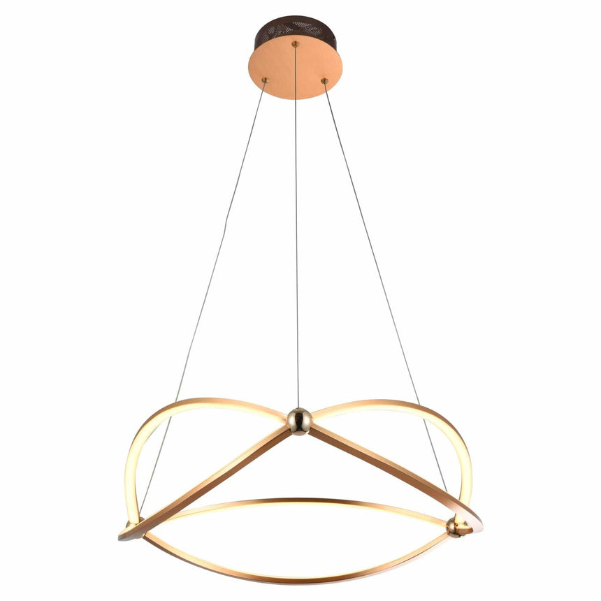 Schuller Ocellis LED Pendant Light 60W Rose Gold 757232
