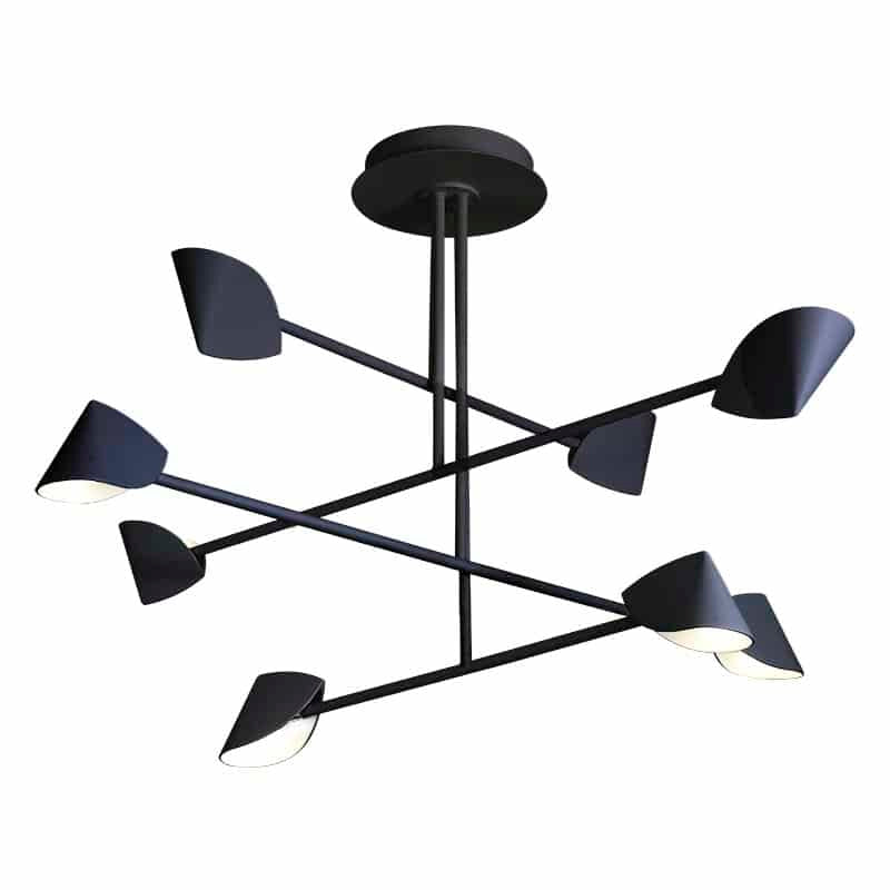 Mantra Capuccina Lámpara de techo colgante LED negro 7578