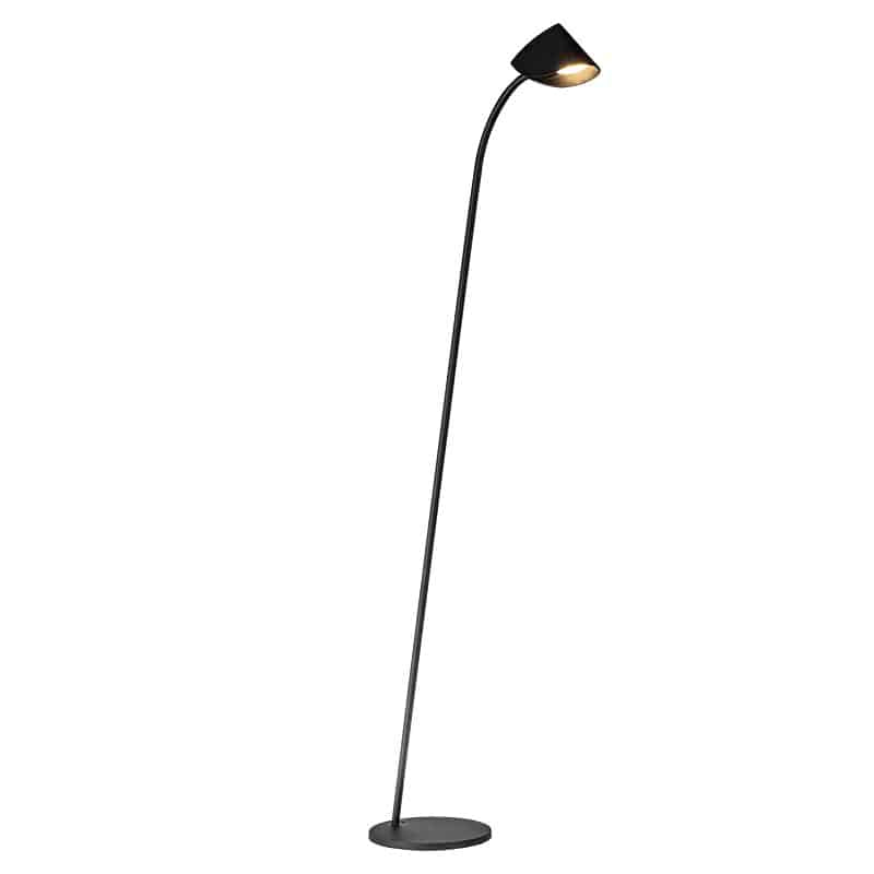 Mantra Capuccina Lámpara pie de salón LED 3000K 8,5W negro 7585