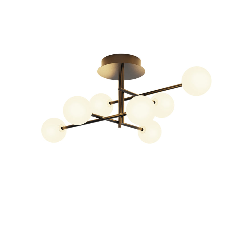 Mantra Cellar Plafón bolas 7 luces negro 7632