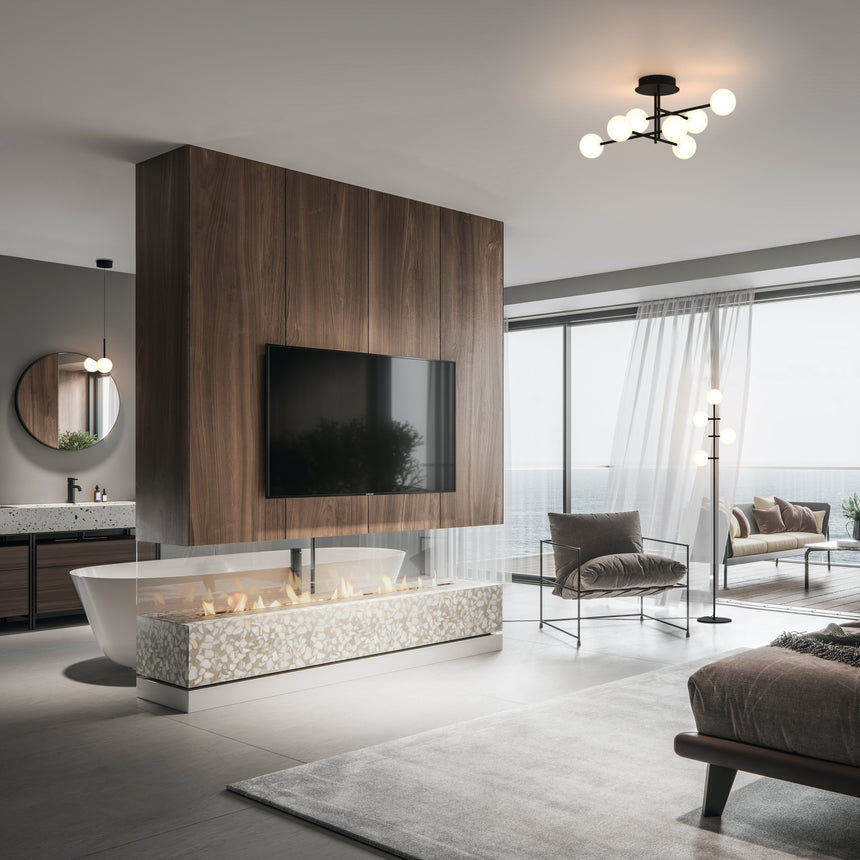 Mantra Cellar Lámpara de techo colgante bola 1 luz negro 7634