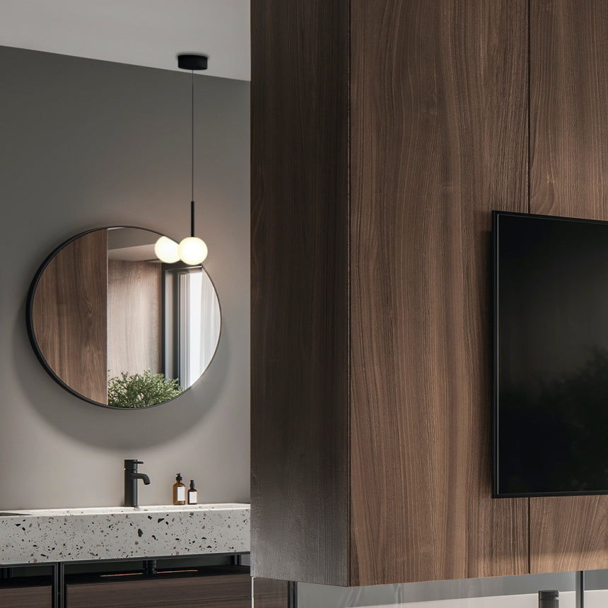 Mantra Cellar Lámpara de techo colgante bola 1 luz negro 7634