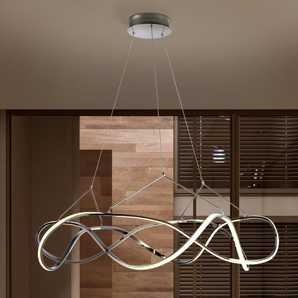 Schuller Molly LED Pendant Light Chrome Grey 763585