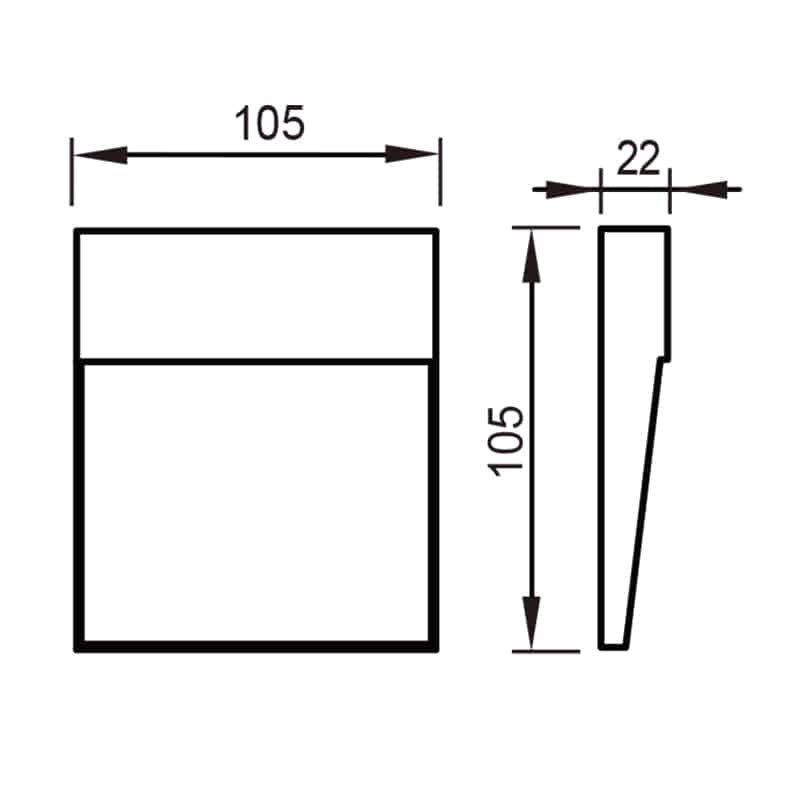 Mantra Baker Outdoor LED sign IP54 brown 7640