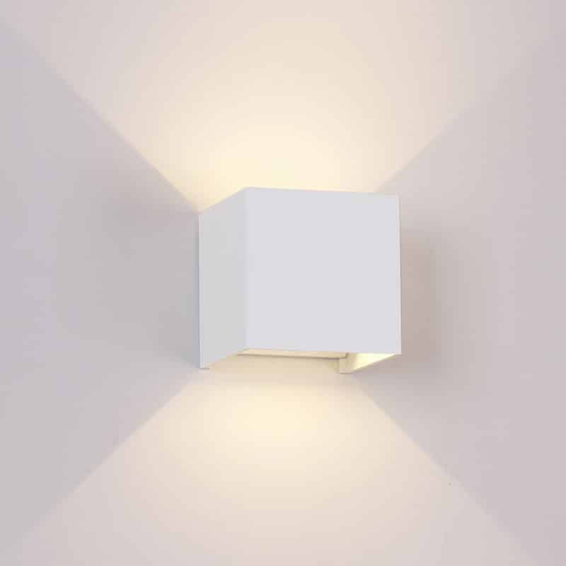 Mantra Davos LED outdoor wall light IP54 beige, white 7648