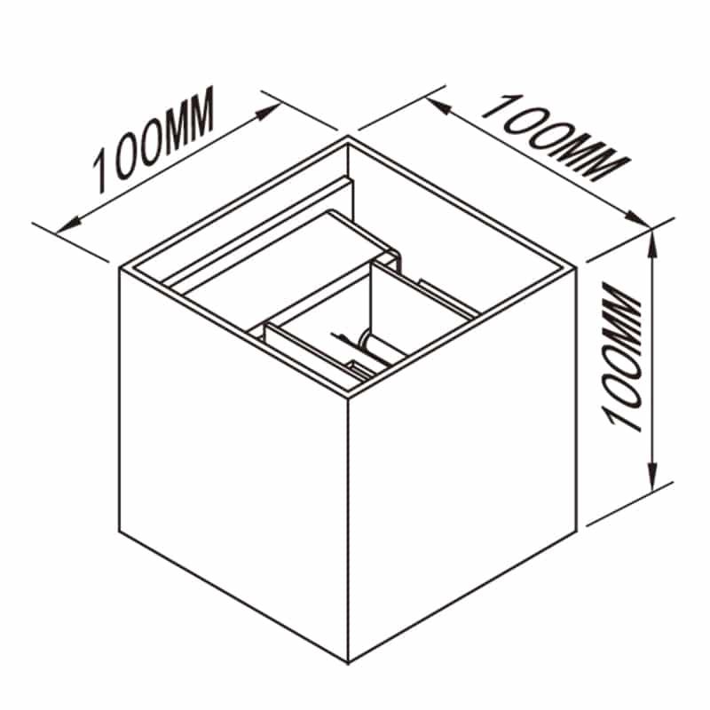 Mantra Davos LED outdoor wall light IP54 beige, white 7648