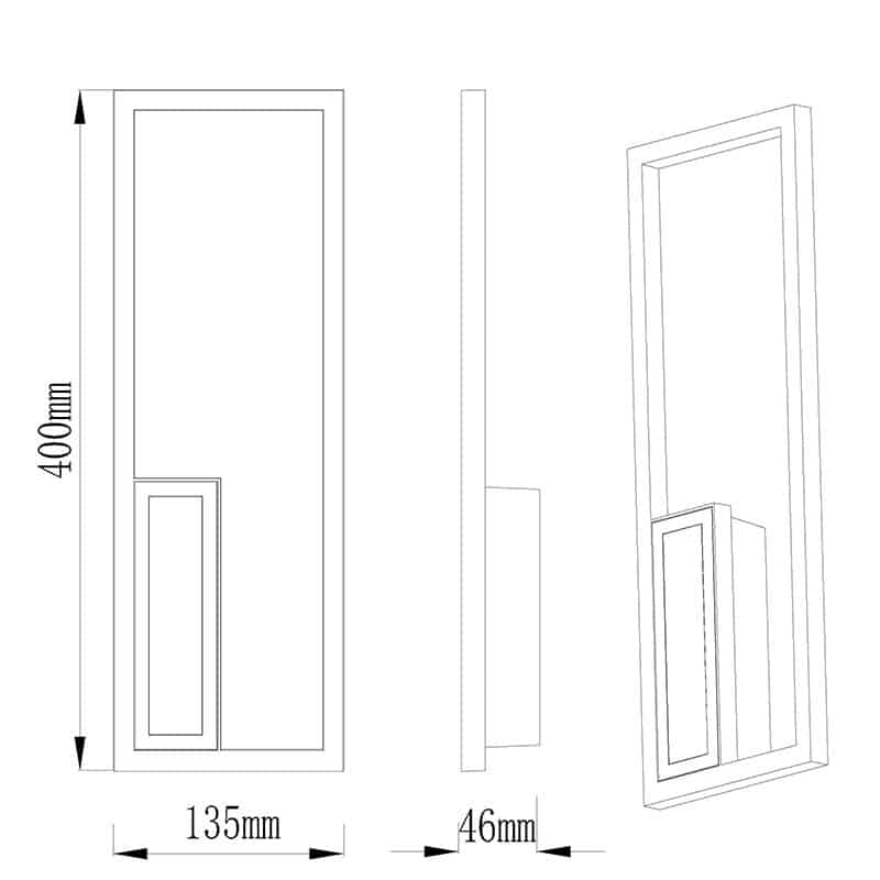 Mantra Boutique Blanco Aplique LED 21.5W 3000K Dimable blanco 7667