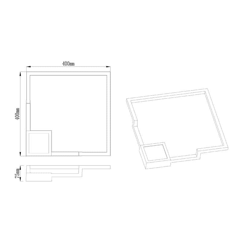 Mantra Boutique Blanco Aplique LED 25W 3000K Dimable blanco 7669