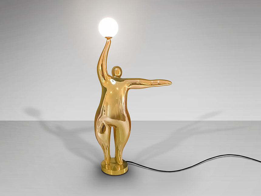 Lámpara de pie escultura bolas Schuller El Globo 1 luz oro brillo 3000K 81cm 768294 - imagen 5