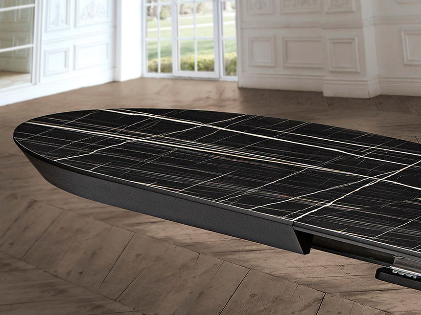 Mesa de comedor Schuller Capri negro extensible 206x79cm 768638 - imagen 4