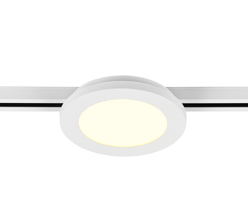 Plafón de techo Trio DUOline LED blanco mate 3000K regulable Ø17cm 76921031