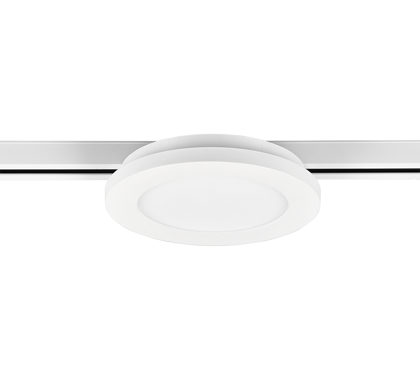 Plafón de techo Trio DUOline LED blanco mate 3000K regulable Ø17cm 76921031