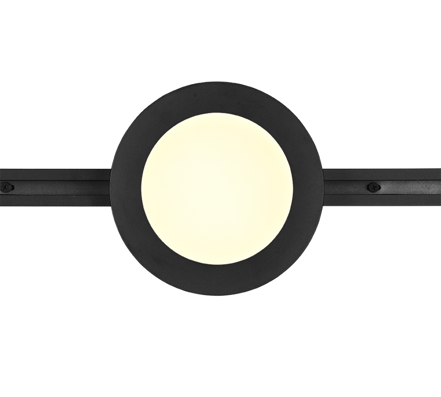 Plafón de techo Trio DUOline LED negro mate 3000K regulable Ø17cm 76921032