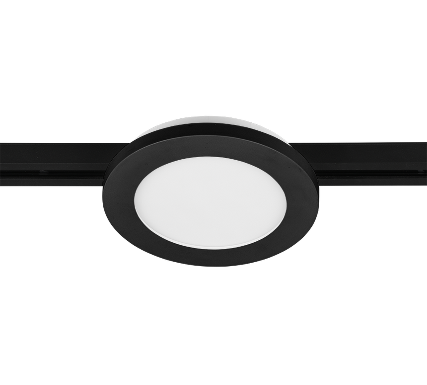 Plafón de techo Trio DUOline LED negro mate 3000K regulable Ø17cm 76921032