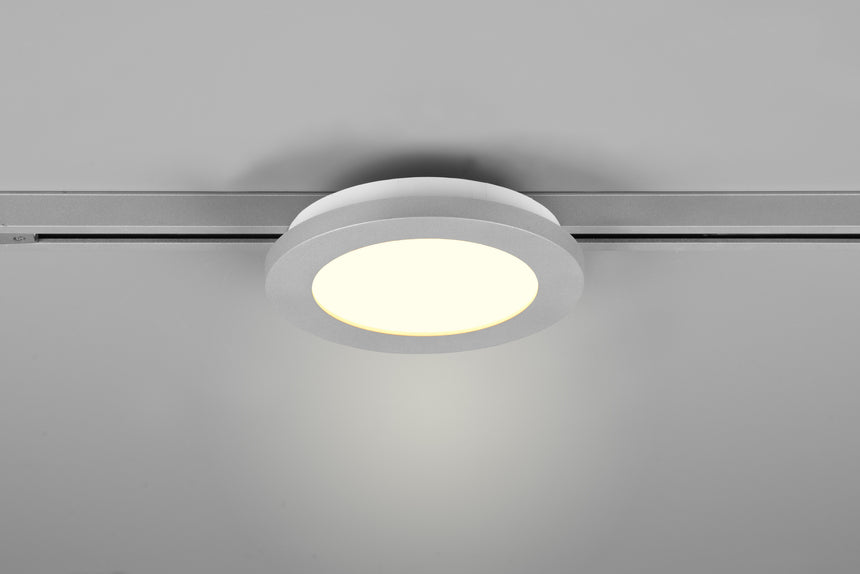 Plafón de techo Trio DUOline LED titan 3000K regulable Ø17cm 76921087