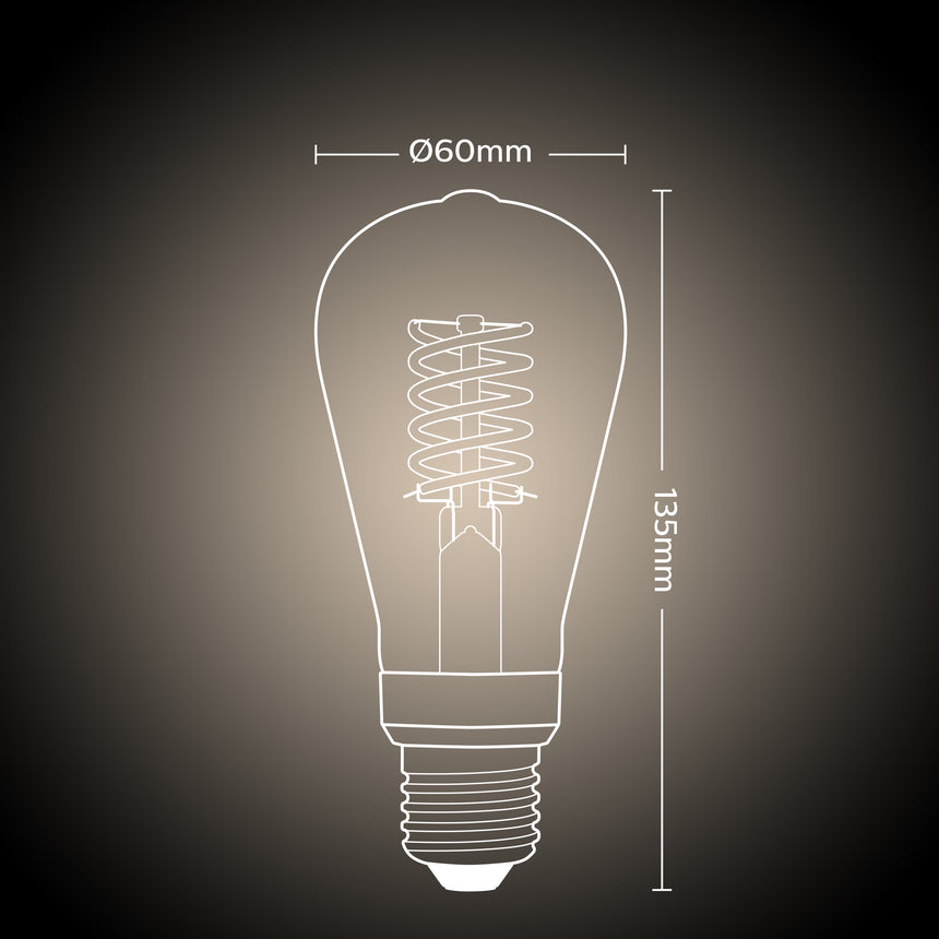 Philips Hue White Bombilla filament White E27 7W 550lm 68886800 - imagen 6
