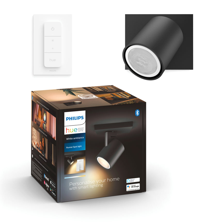 Philips Hue Foco Runner negro White Ambiance 4,2W 6500K 400lm 8720169320710
