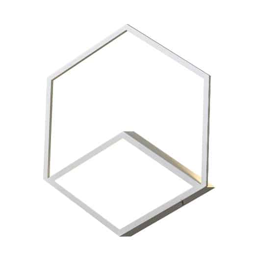 Mantra Kubick Plafón/Aplique LED 48W 3000K blanco 7760