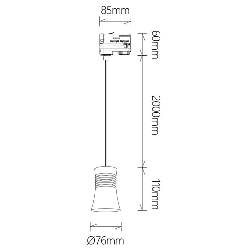 Mantra Pagoda Lámpara de techo colgante 1 Luce GU10 blanco 7788