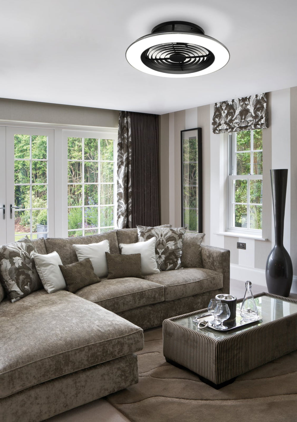 Mantra Alisio LED Ceiling Fan Black 7800