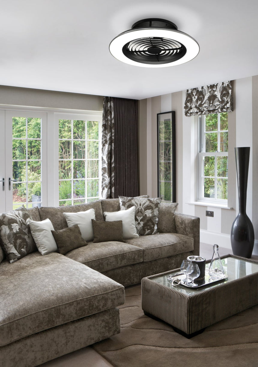 Mantra Alisio LED Ceiling Fan Black 7800