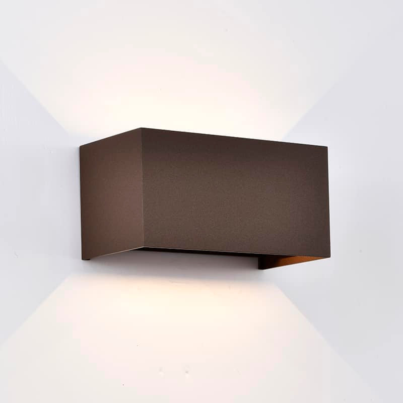 Mantra Davos LED outdoor wall light 4x6W 4000K IP54 brown 7822
