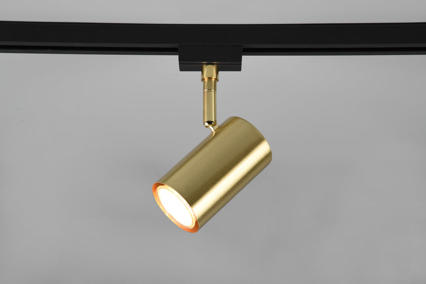 Foco Trio DUOline LED latón mate 3000K 10,2cm 78240108