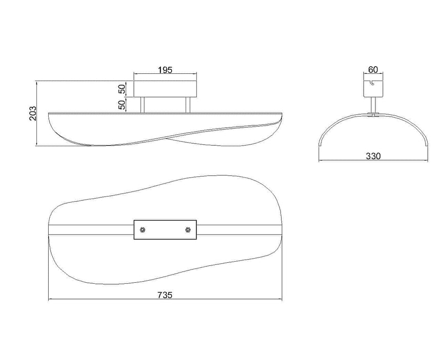 Mantra Bianca LED Ceiling Light White 7835