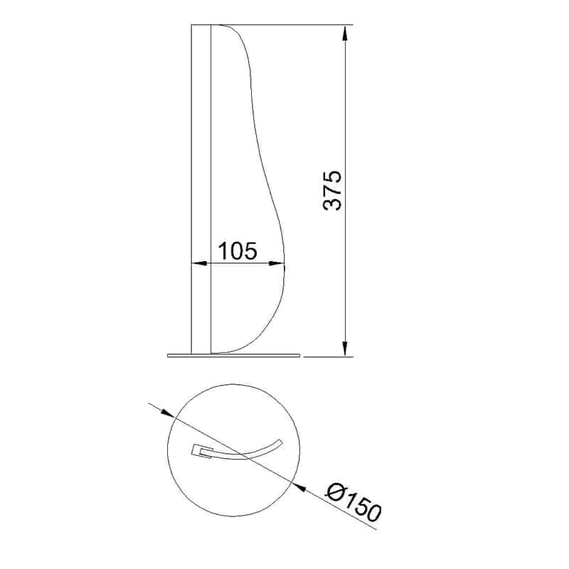 Mantra Bianca Sobremesa LED 12W 3000K Pequeño blanco 7837