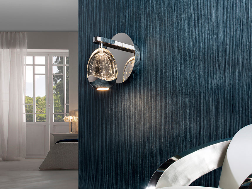 Lámpara aplique de pared Schuller Rocío LED 1 luz cromo 3000K 783921 - vista alternativa