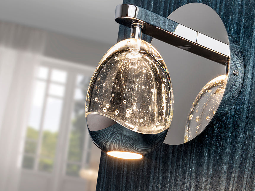 Lámpara aplique de pared Schuller Rocío LED 1 luz cromo 3000K 783921 - imagen 3