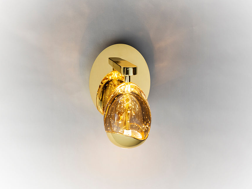 Lámpara aplique de pared Schuller Rocío LED 1 luz dorado y champán 3000K 783945 - imagen 5