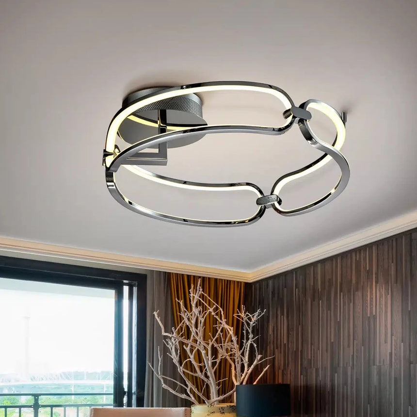 Schuller Colette Plafón LED Ø47 cromo dimable 786485D