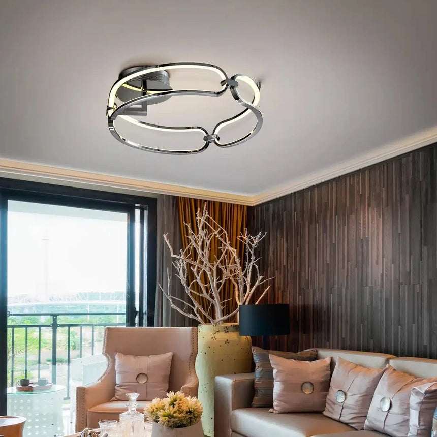 Schuller Colette Plafón LED Ø47 cromo dimable 786485D