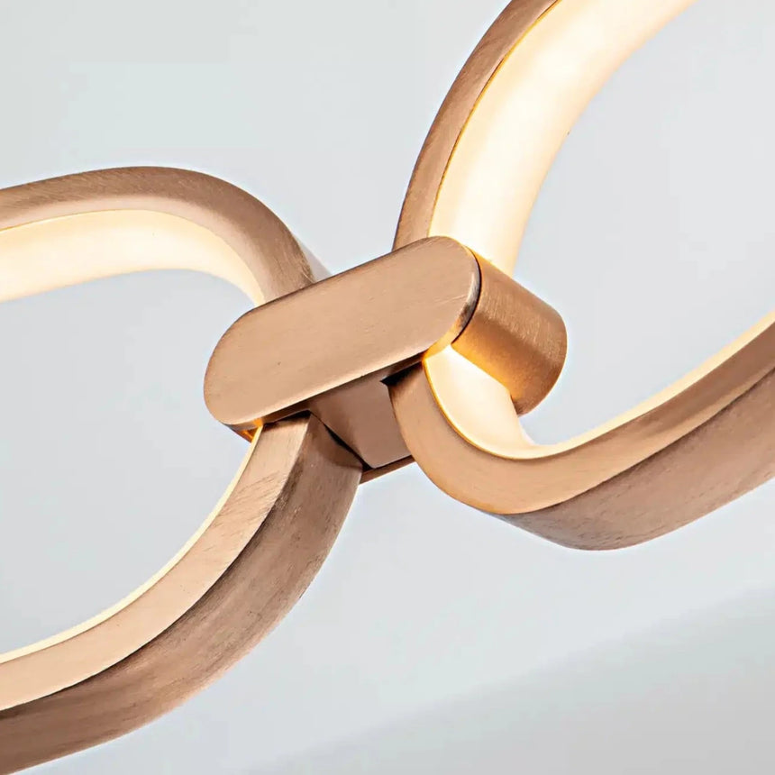 Schuller Colette Plafón LED Ø80 oro rosa dimable 786508D