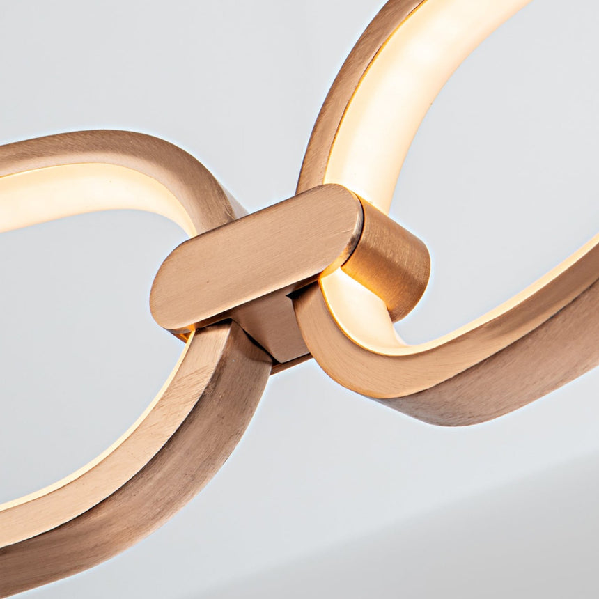 Plafón Schuller Colette grande LED oro rosa 3000K Ø80cm 786508 - imagen 3