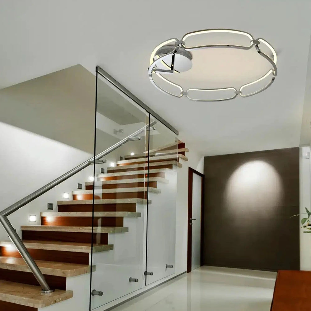 Schuller Colette LED Ceiling Light Ø80 Dimmable Chrome 786577D