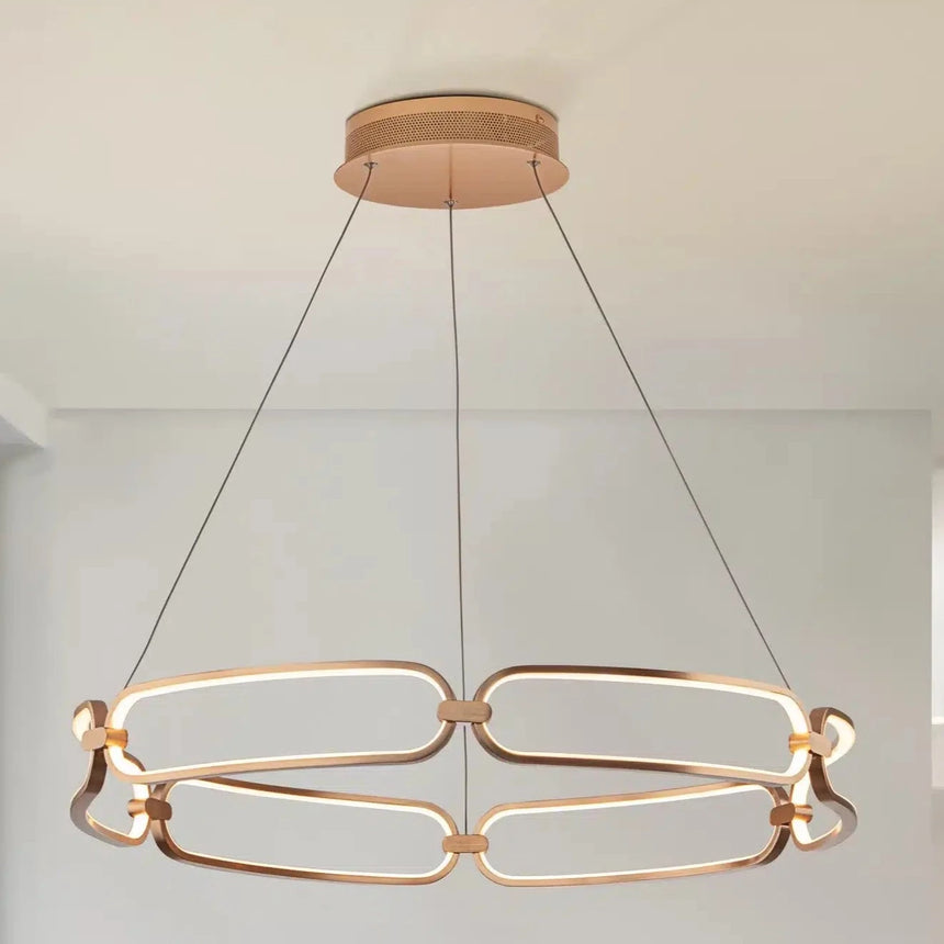 Schuller Colette Lámpara de techo colgante Ø80 oro rosa dimable 786966D