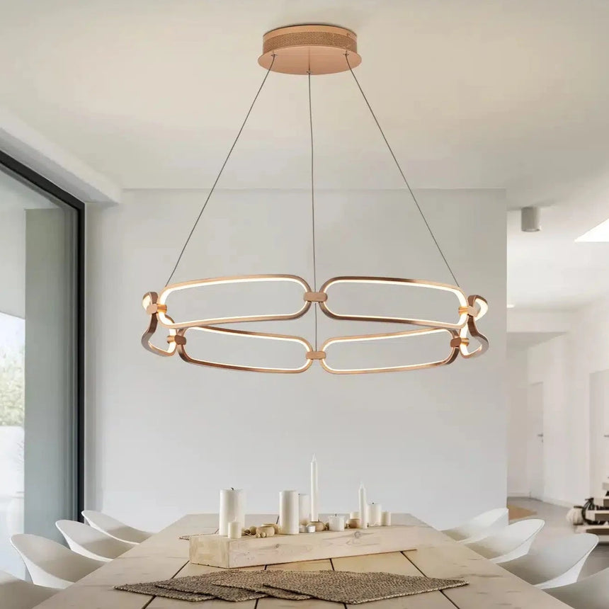 Schuller Colette Lámpara de techo colgante Ø80 oro rosa dimable 786966D