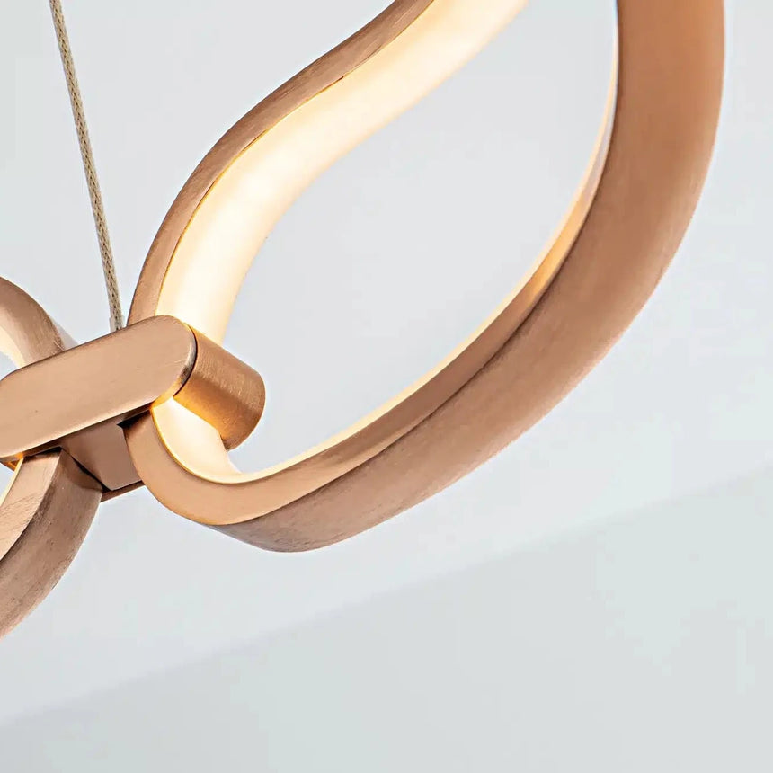 Schuller Colette Lámpara de techo colgante Ø80 oro rosa dimable 786966D