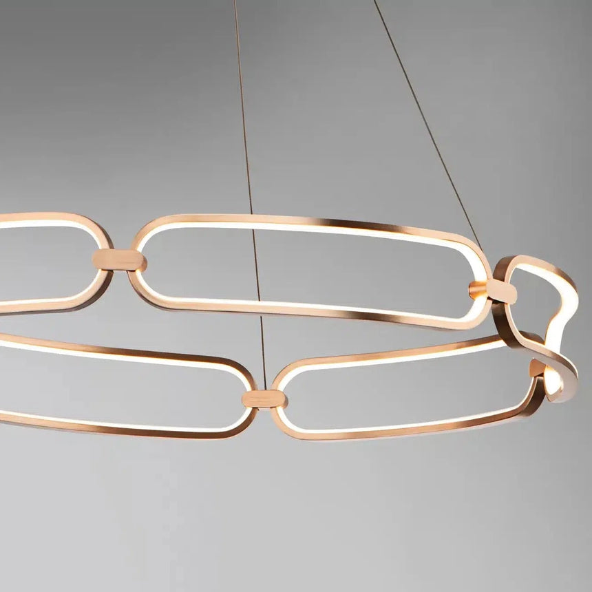 Schuller Colette Lámpara de techo colgante Ø80 oro rosa dimable 786966D