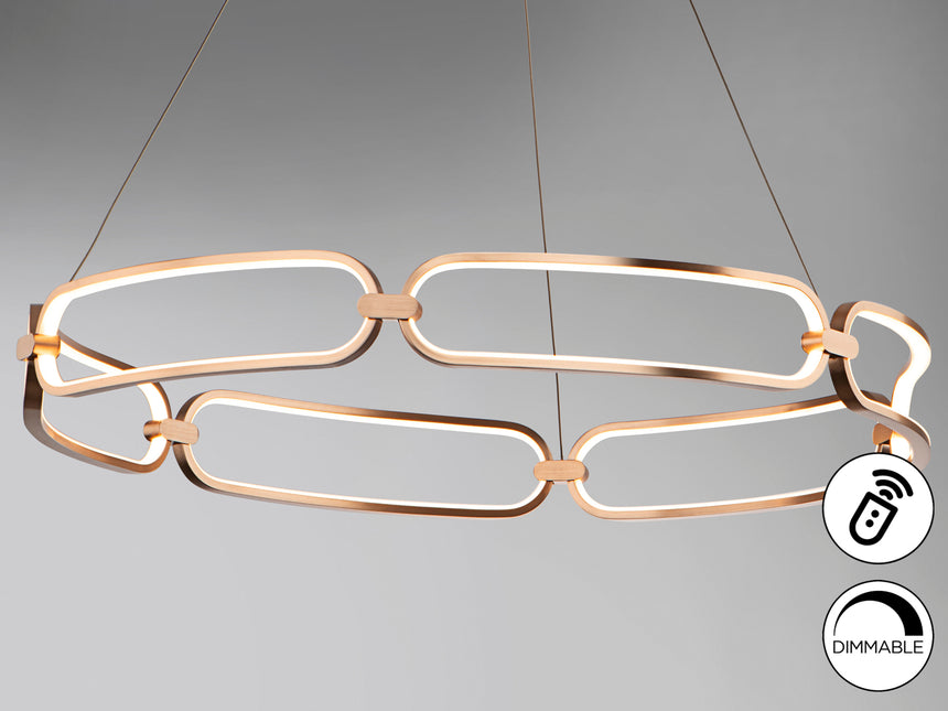 Lámpara de techo colgante Schuller Colette oro rosa 300 - ambiente