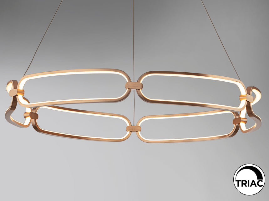 Lámpara de techo colgante Schuller Colette oro rosa 300 - ambiente